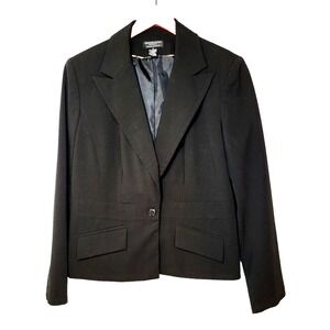 Worthington Works Black Blazer Stretch Separates Women's Lined Size 12 Career